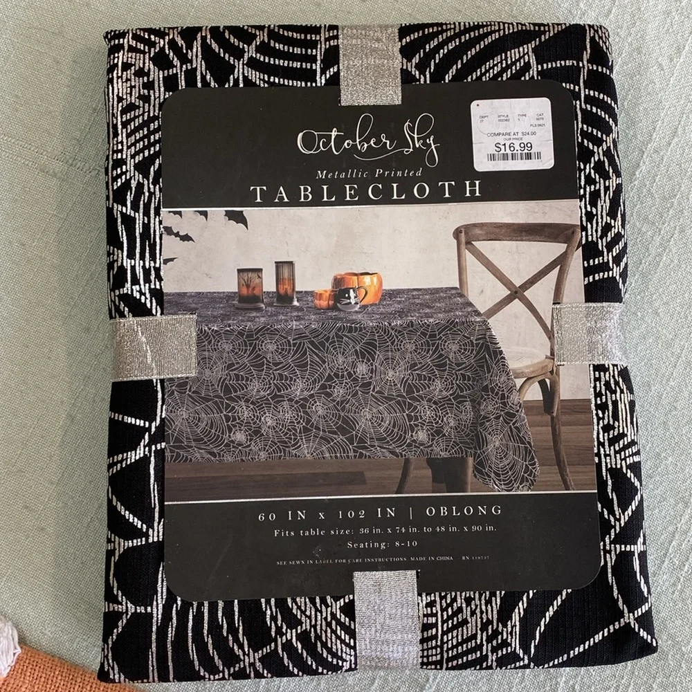 🌼 New October Sky Tablecloth 60” x 102” - Picture 3 of 6
